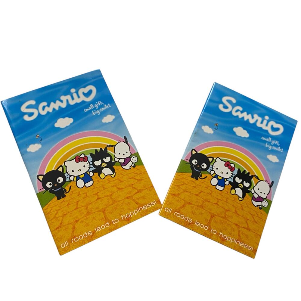 Vintage Hello Kitty Sanrio All Roads Lead to Happiness Notebook Notepad 2